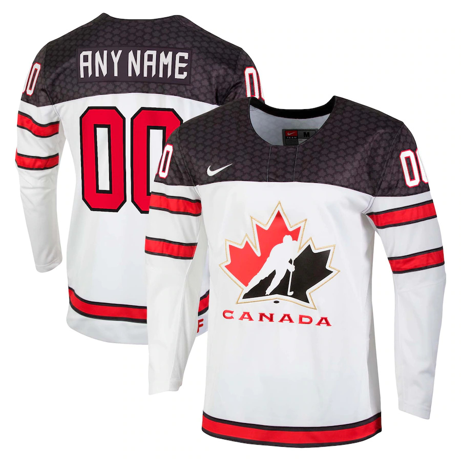 Men Nike White Hockey Canada - Custom Replica NHL Jersey->customized nhl jersey->Custom Jersey